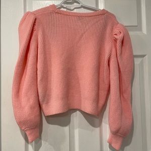 Pink knit sweater